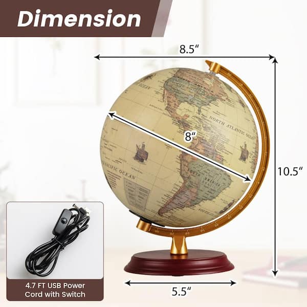 ボブ・ディラン　At The Globe Arena (3CD) Gymax 10.5 in. Illuminated World Globe Night Light Up Globe Lamp