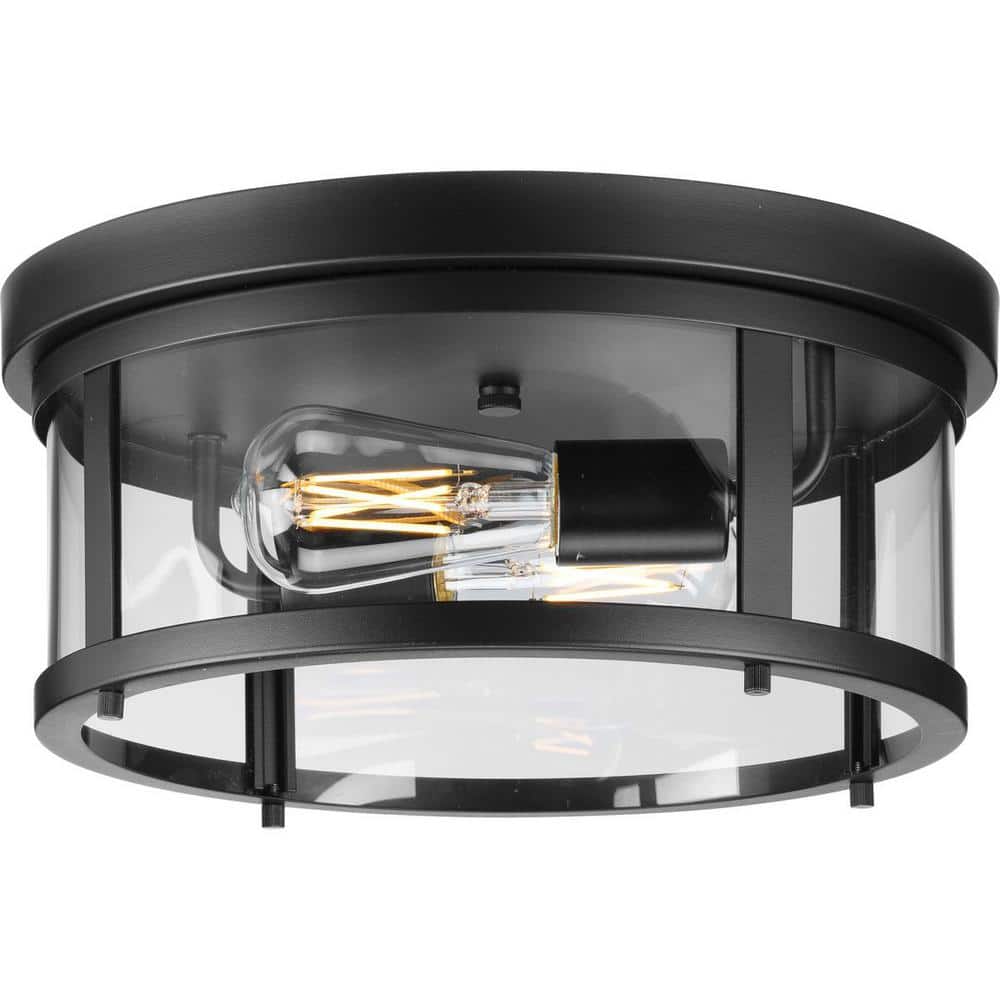 Progress Lighting McColl 4-Light Matte Black Transitional Chandelier