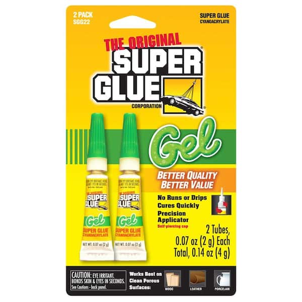 Super Glue 0.07 oz. Super Glue Gel, (2) 0.07 oz. Tubes per card, Case pack of 12 cards