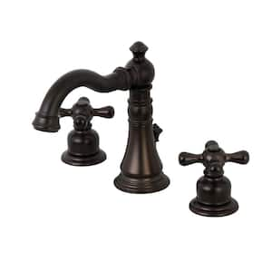 Classic 8 in. Widespread Double Handle Bathroom Faucet in Oil Rubbed Bronze