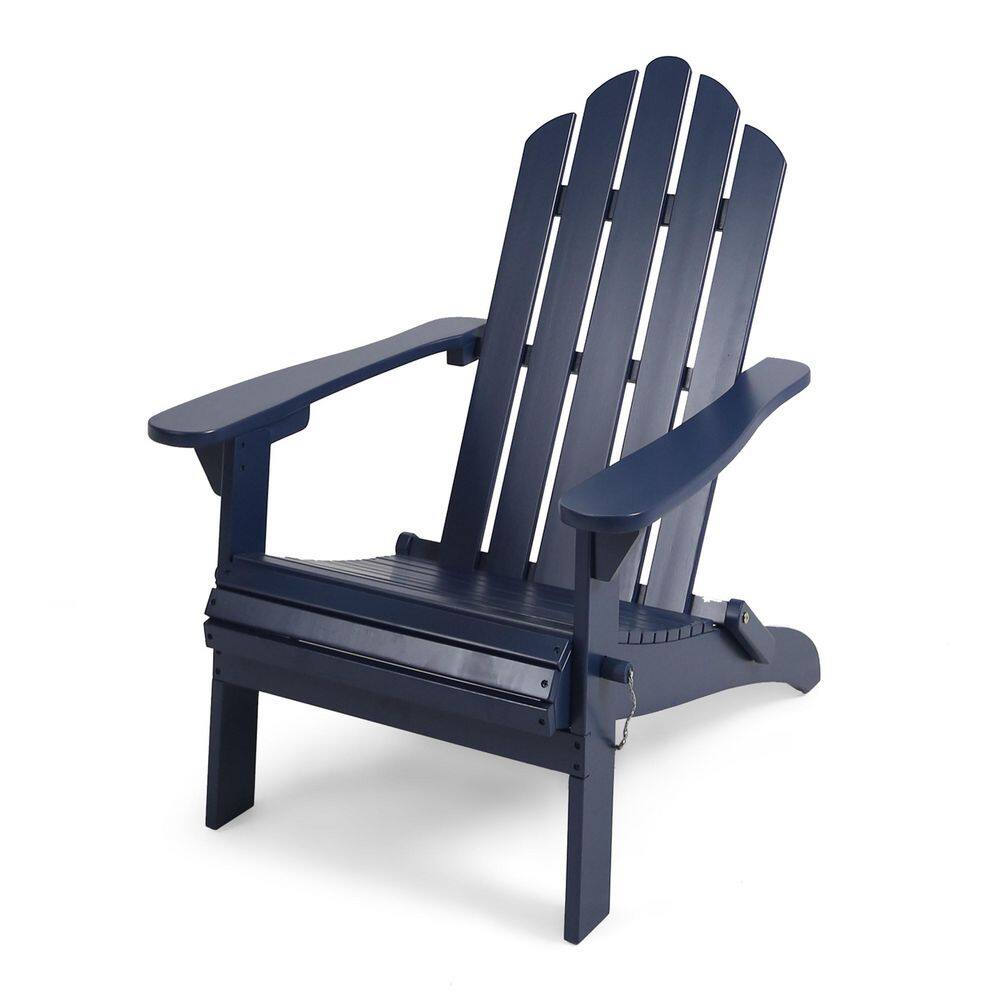 1-Piece Blue Folding Wood Outdoor Patio Adirondack Chair price history on PriceWatchPro