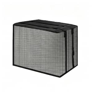 Window Air Conditioner Outdoor Cover, Waterproof AC Cover with Drip Cushions Noise Reduction, 21.5 x 16 x 15 in.