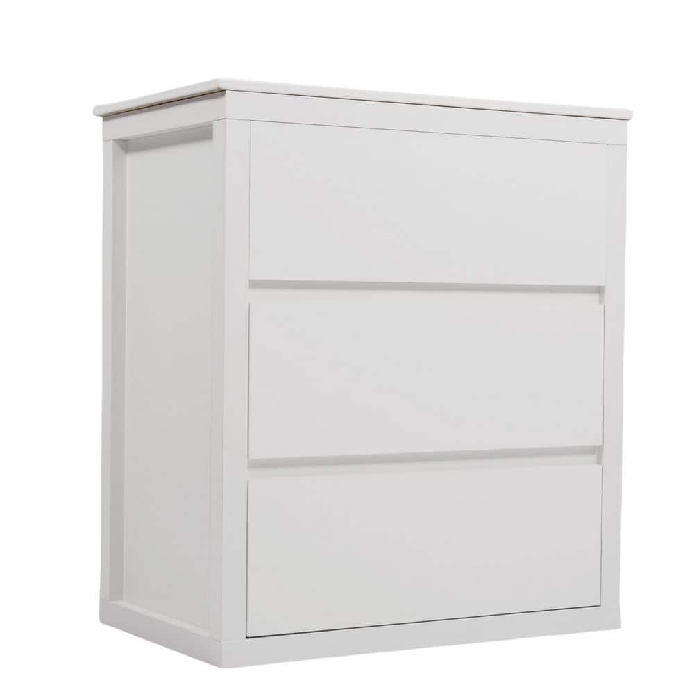 "30"" White Freestanding Bath Vanity with Ceramic Sink White Top and 2 Full-Extension Drawers, Soft Close Drawers" price history on PriceWatchPro