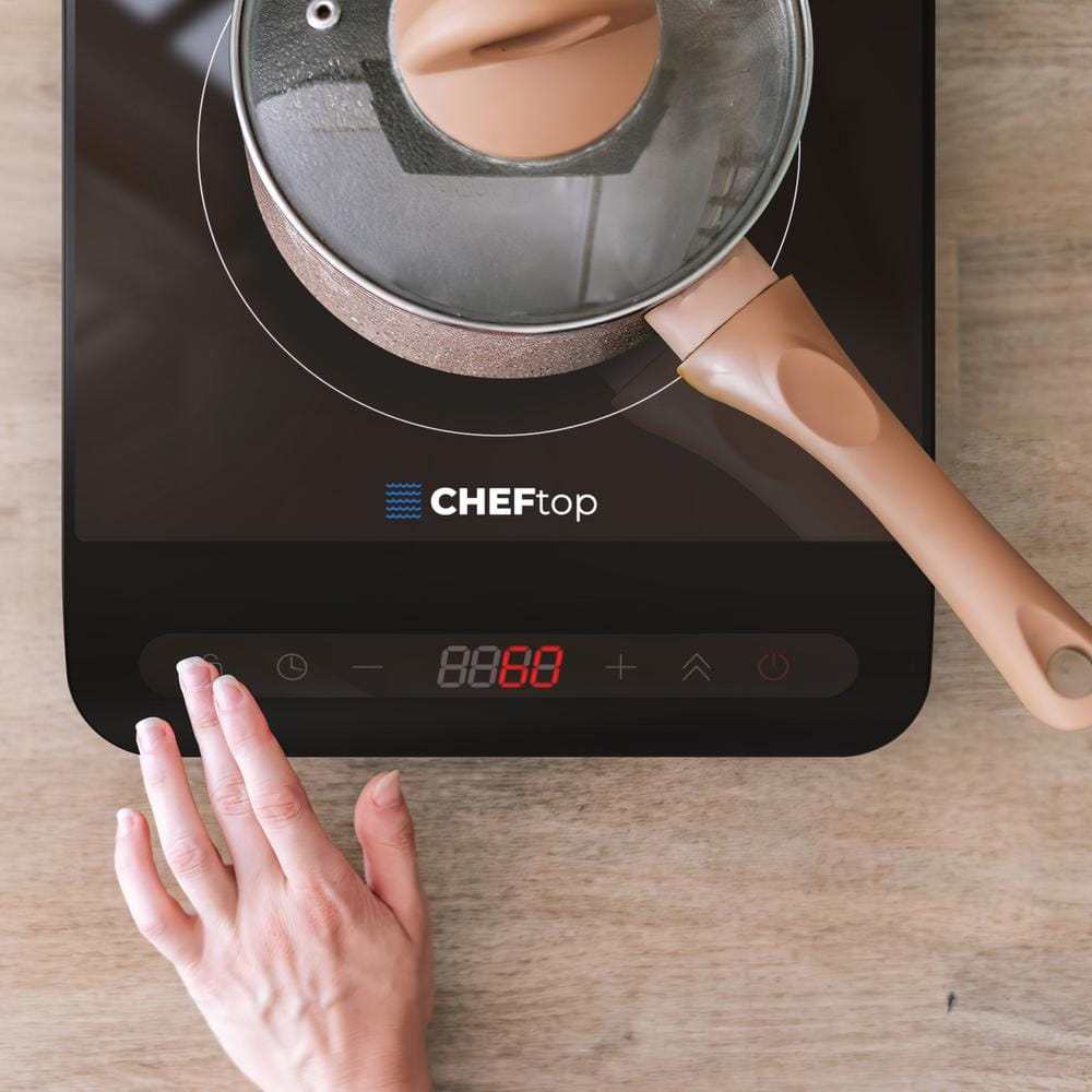 Cheftop Black Ceramic Single Burner Induction Cooktop
