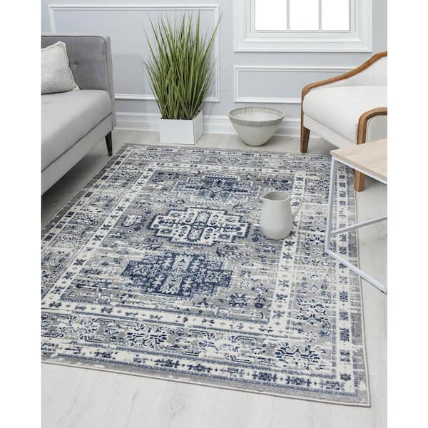 Gabriel Inky Sundara Blue 5 ft. x 7 ft. Area Rug