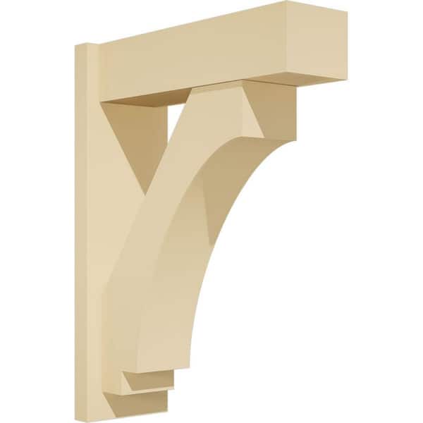 Ekena Millwork Imperial 7 in. W x 26 in. H x 20 in. D Signature Urethane Polyurethane Outlooker with Block Ends