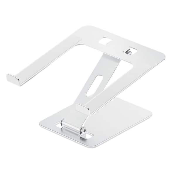 OBJLGEV Adjustable Portable Aluminum Laptop Stand Ergonomic Foldable Holder for 10-15.6 in. Laptops Silver