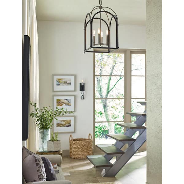 Progress Lighting Westfall Collection 4-Light Graphite Pendant