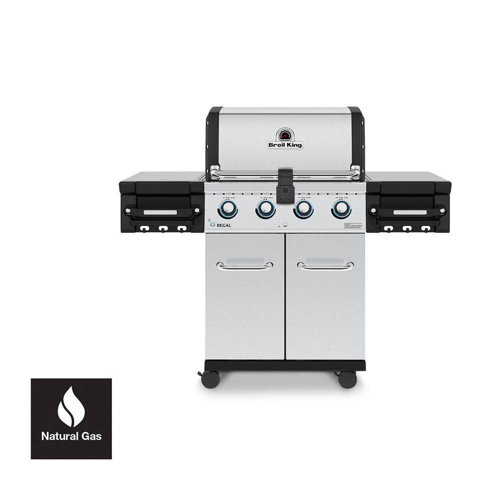 Regal S 420 PRO 4-Burner Natural Gas Grill in Stainless Steel