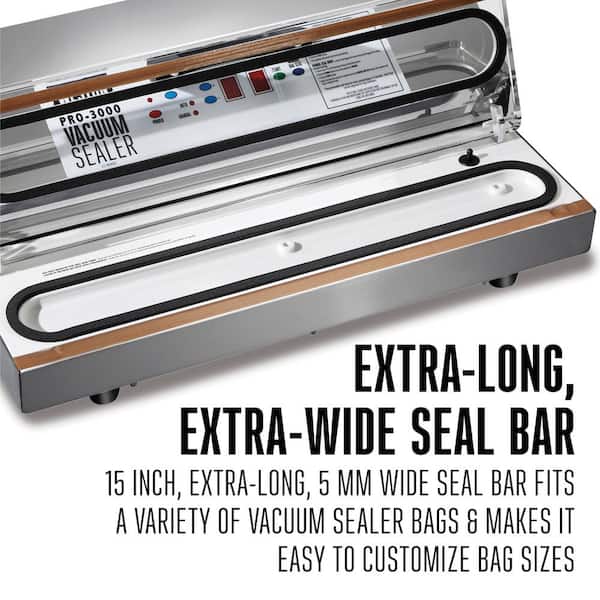 ProSeal 11 in. x 18 in. 3-Rolls Clear Food Vacuum Sealer Rolls PS-VR001 -  The Home Depot