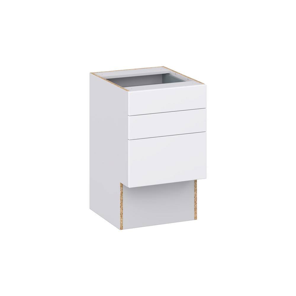 J COLLECTION Fairhope Bright White Slab Assembled Vanity ADA Drawer ...