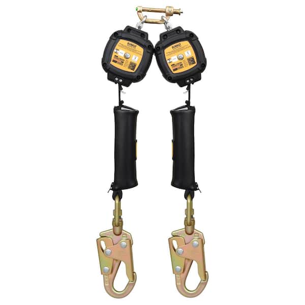 D100P Personal 6 ft. Self Retracting Lifeline-Twin-Steel Snap Hook