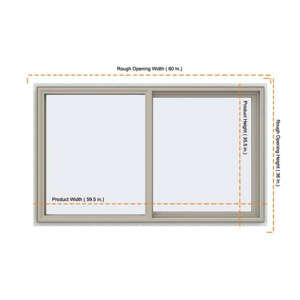 JELD-WEN FiniShield V-4500 23-1/2-in x 23-1/2-in x 3-in Jamb Right-operable Vinyl Black Sliding Window Full Screen Included