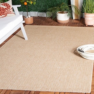 Sisal All-Weather Natural 4 ft. x 6 ft. Solid Woven Indoor/Outdoor Area Rug