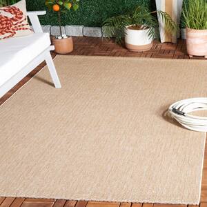 Sisal All-Weather Natural 5 ft. x 8 ft. Solid Woven Indoor/Outdoor Area Rug
