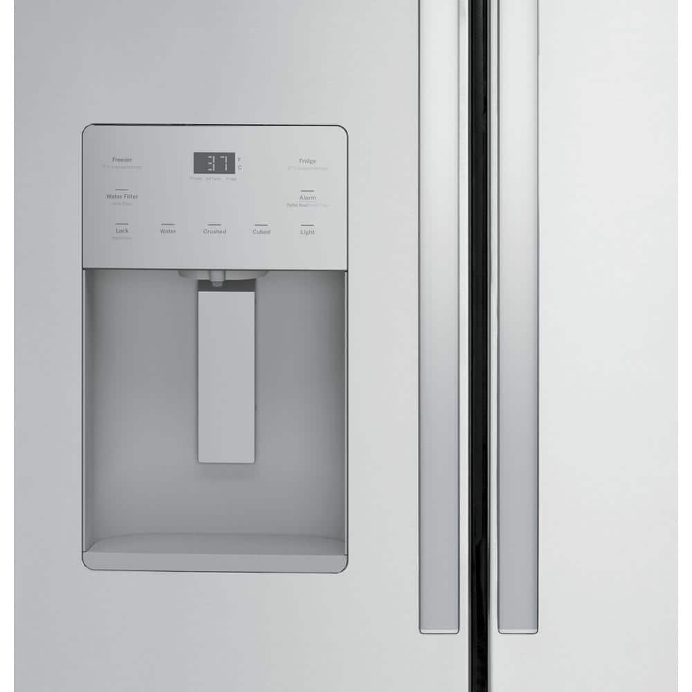 Stainless Steel French Door Refrigerator with Ice Maker and Smart Features