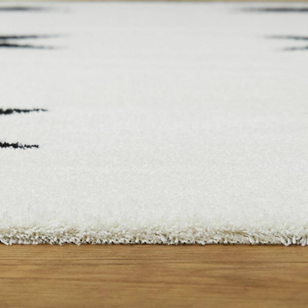 Nicholas Black 5' x 7' Rectangular Synthetic Area Rug