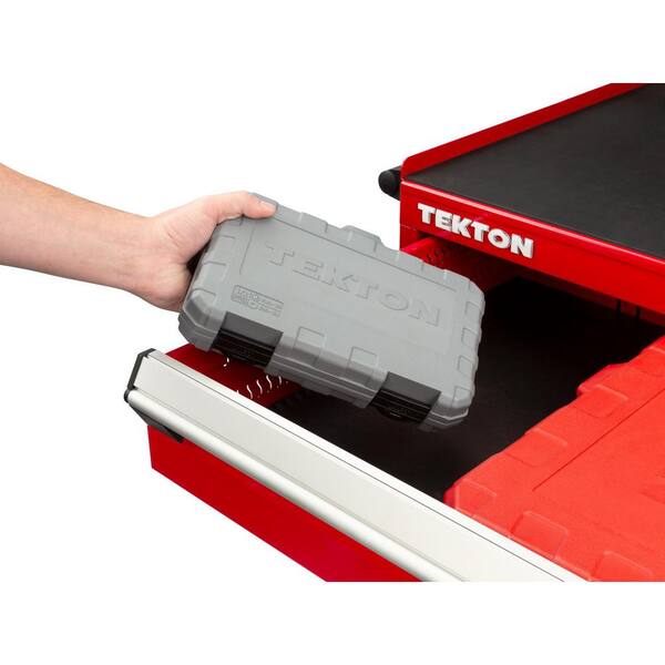 TEKTON 1/2 in. Drive Torx and External Star Impact Socket Set, 17