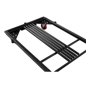 900 lbs. Steel Black 10 Folding Table Cart