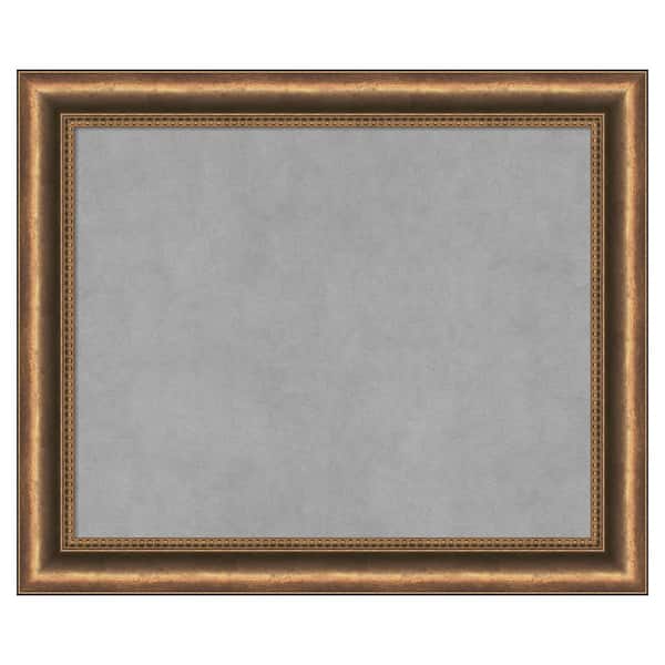Amanti Art Manhattan Bronze Narrow 24 in. x 20 in. Framed Magnetic Board