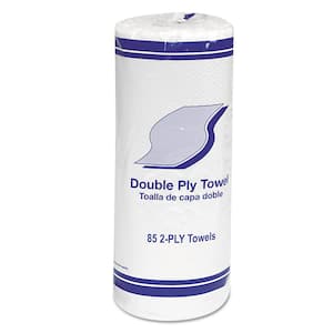 11 in. White 2-Ply Kitchen Paper Towel Roll (85 Sheets Per Roll, 30-Rolls/Carton)
