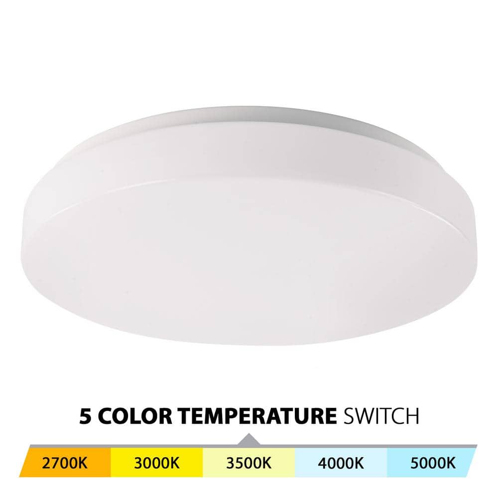 Blo 15" White LED Energy Star Flush Mount with Acrylic Diffuser