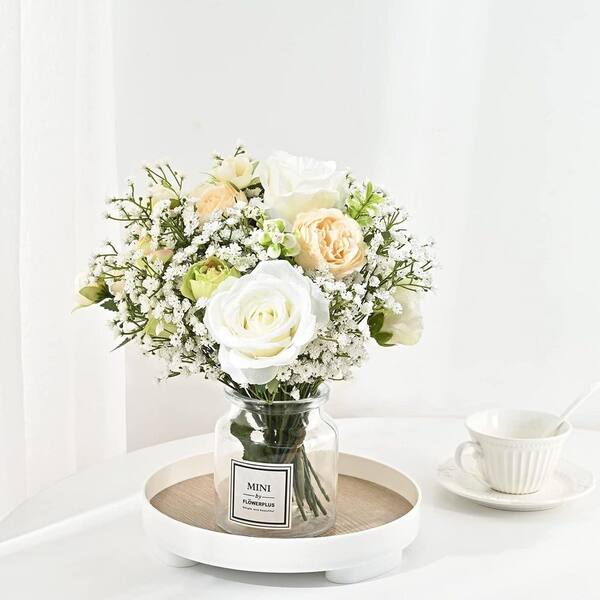 Afoxsos 21 in. 6-Pieces White Indoor Babys Breath Gypsophila
