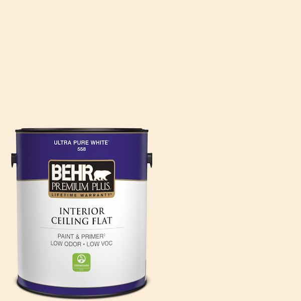 1 gal. #310E-1 Cancun Sand Ceiling Flat Interior Paint