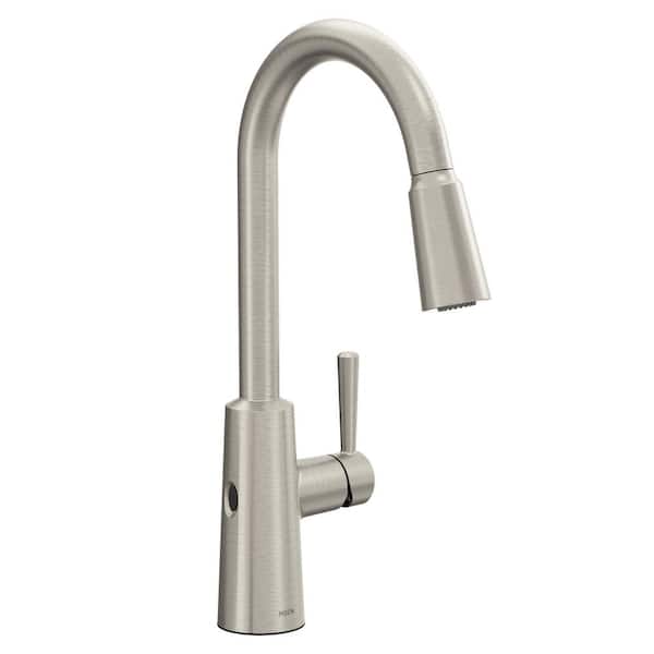 MOEN Riley Touchless Single Handle Pull-Down Sprayer Kitchen Faucet in Spot Resist Stainless