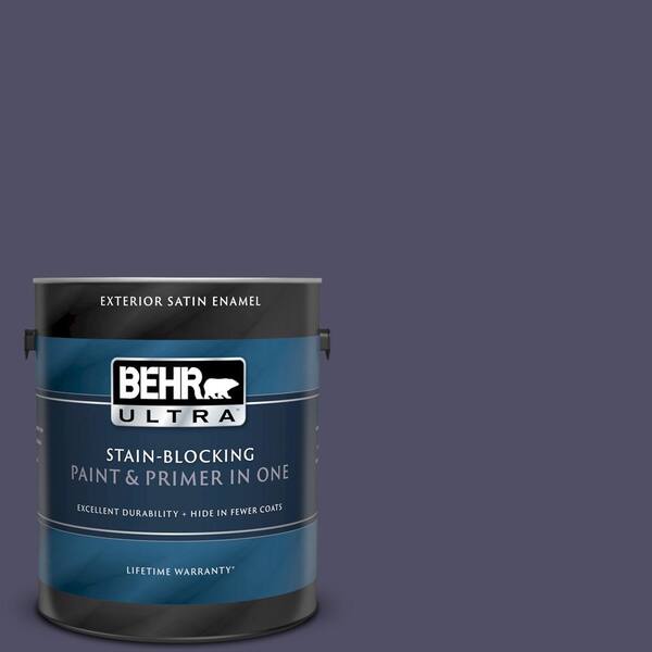 BEHR ULTRA 1 gal. #UL250-23 Mardi Gras Satin Enamel Exterior Paint and Primer in One