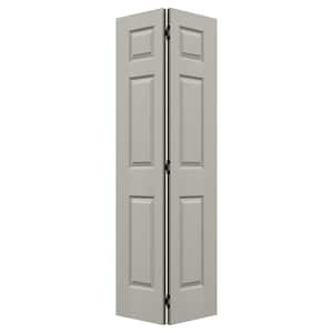 JELD-WEN 24 in. x 80 in. Colonist 6-Panel Light Gray Painted