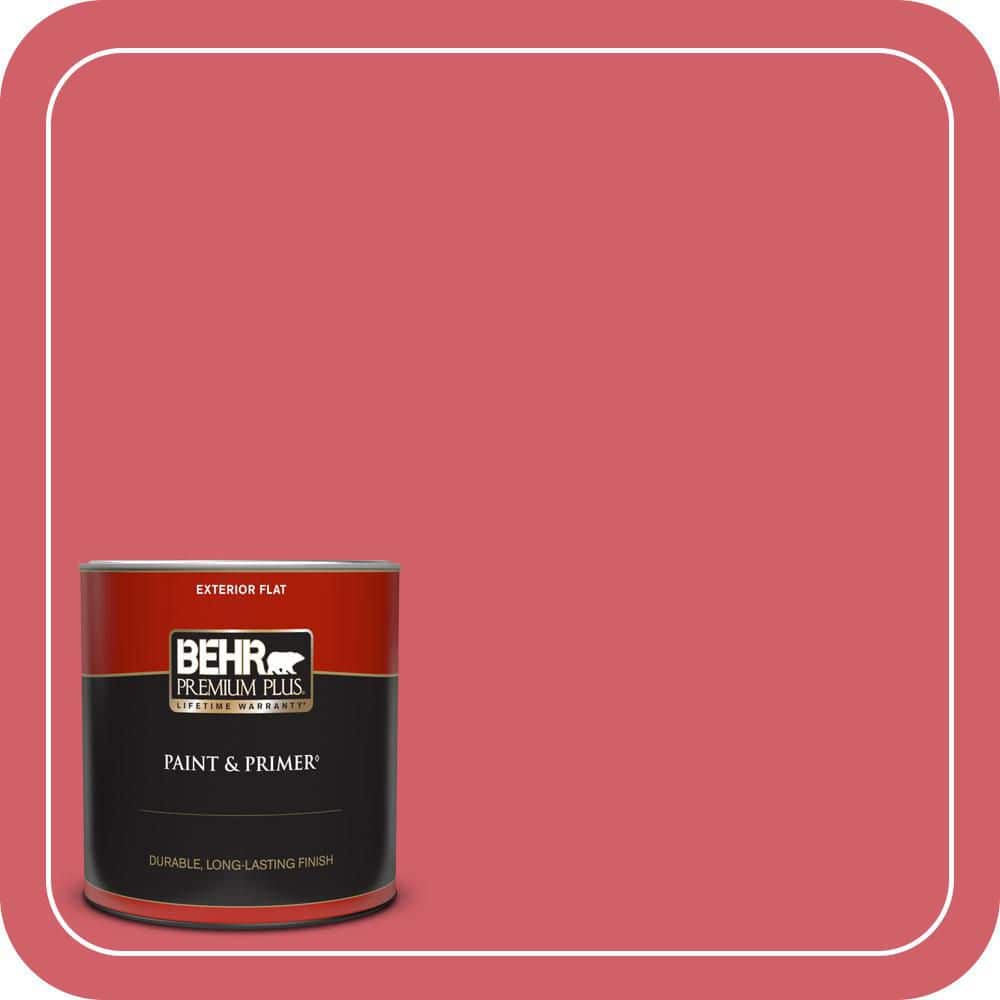 1 qt. #140B-6 Italiano Rose Flat Exterior Paint & Primer price history on PriceWatchPro