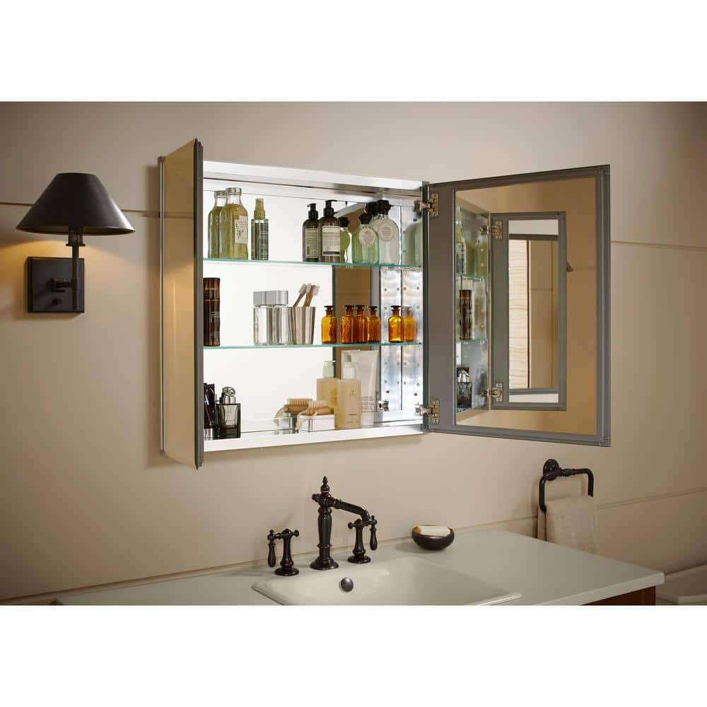 https://images.thdstatic.com/productImages/2cb3a70c-aa9a-4394-aa74-410264f2d3cd/svn/aluminum-kohler-medicine-cabinets-with-mirrors-k-cb-clc3026fs-64_1000.jpg