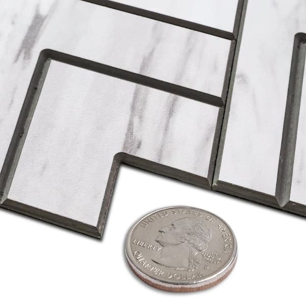 AVANT DECOR Small Silver Aluminum Subway 13.77 in. x 11.85 in. Metal Peel  and Stick Tile (9.07 sq. ft./8-Pack) AL009:Alum:SmallSub:AlumSilver:Box8 -  The Home Depot