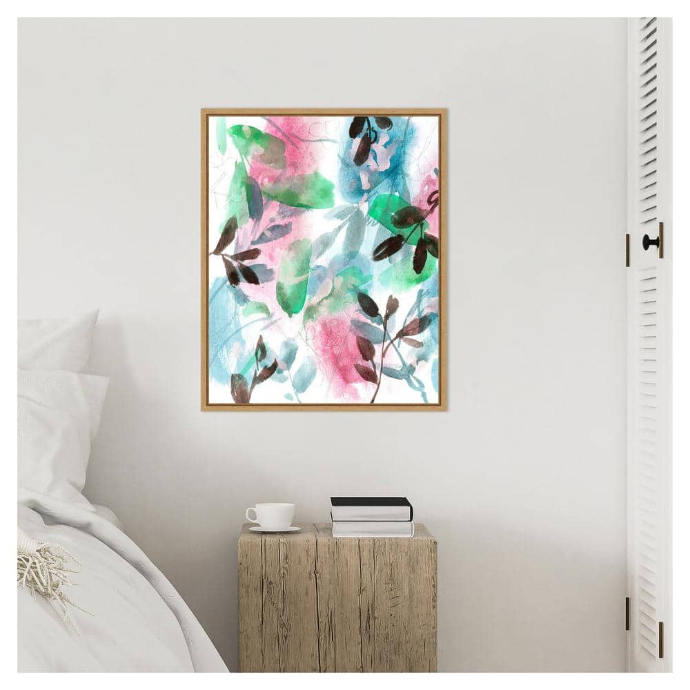 Shadow of My Dream VII Abstract Canvas Print with Maple Frame