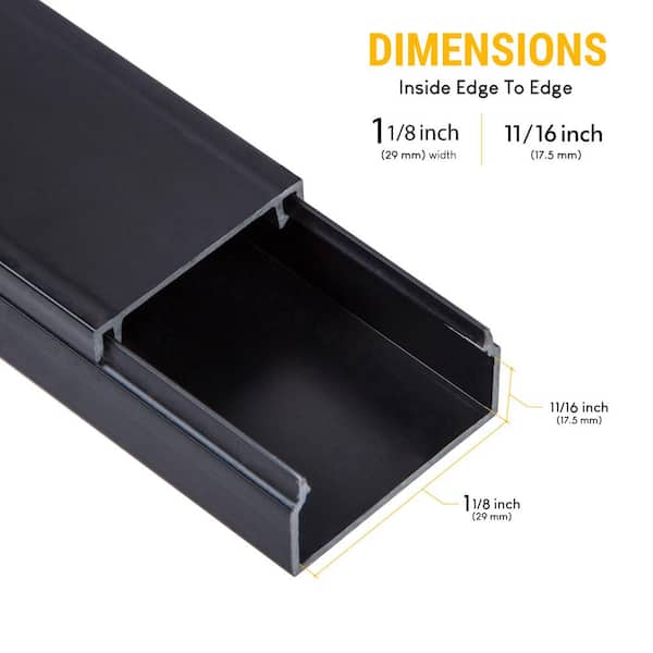 Have a question about Stalwart 16 in. J-Channel Desk Cable Organizer in  Black (5-Pack)? - Pg 1 - The Home Depot