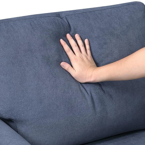 Lazzara Tesoro 78.5 in. W Flared Arm Textured Fabric Rectangle 2