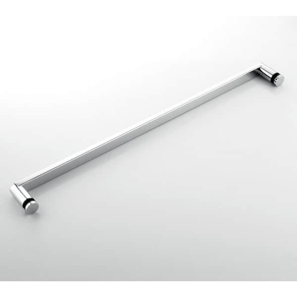 46-48.75 in. W x 76 in. H Double Sliding Frameless Soft Close Shower Door in Chrome with 3/8 in. Clear Glass