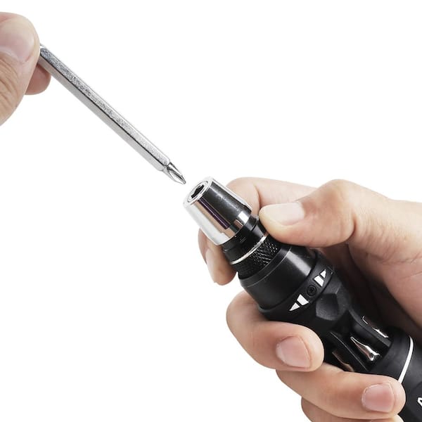 Husky 12 in 1 Quick load Ratcheting Screwdriver with 6 Driver