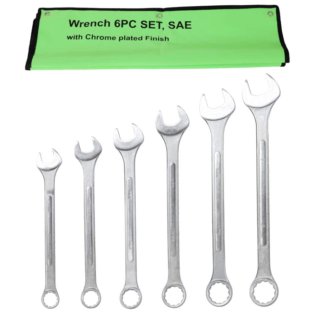 6-Piece SAE Jumbo Combination Wrench Set,Extra Large 1-3/8,1-1/2,1-5/8,1-3/4,1-7/8,2 in.Chrome-Plated Steel price history on PriceWatchPro