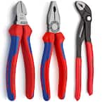 Pliers Set with Combination Diagonal and Cobra Pliers (3-Piece)