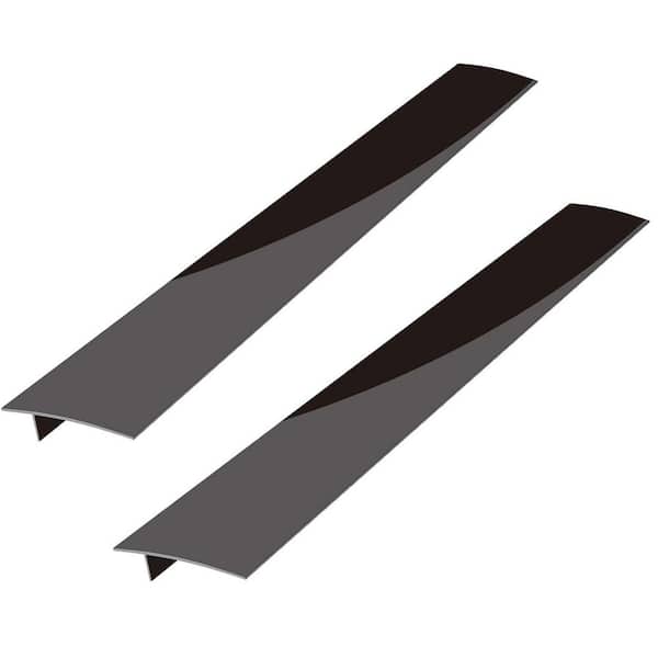 2-Pack 25 in. L Black Silicone Stove Counter Gap Cover, Stove Gap Filler, Heat Resistant Gap Guards, Dishwasher Safe