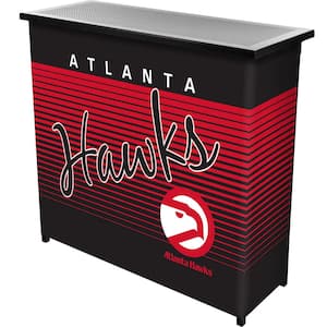 Atlanta Hawks Hardwood Classics Red 36 in. Portable Bar