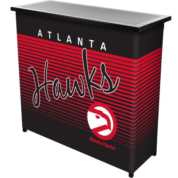 Unbranded Atlanta Hawks Hardwood Classics Red 36 in. Portable Bar