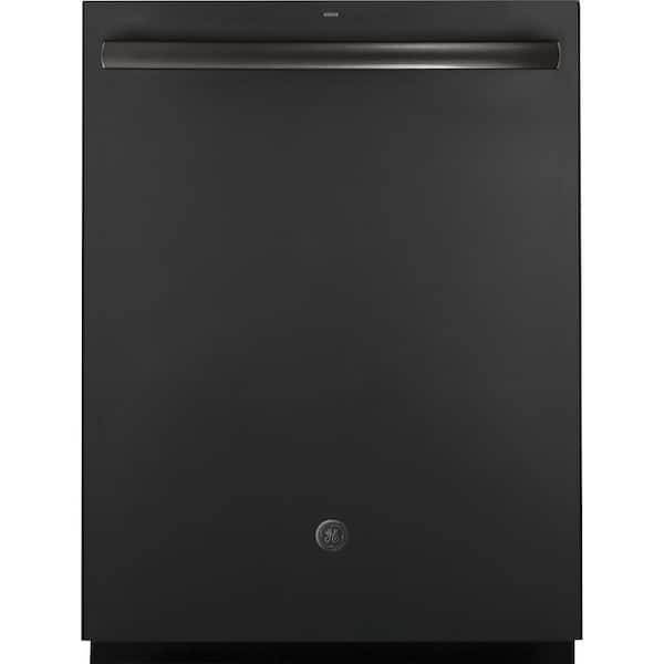 GE 24 in. Fingerprint Resistant Black Slate Top Control Dishwasher 120-Volt Stainless Steel Tub with 3rd Rack and 45 dBA