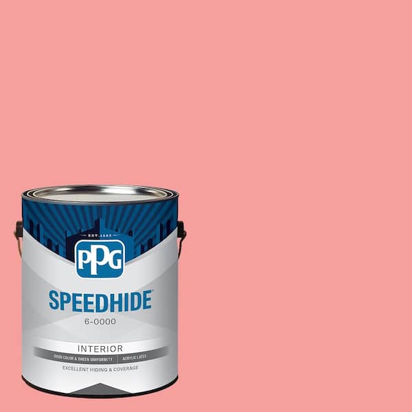 SPEEDHIDE 1 gal. PPG1188-4 Salmon Pink Ultra Flat Interior Paint