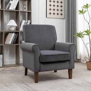 Arcane Grey Fabric Armchair