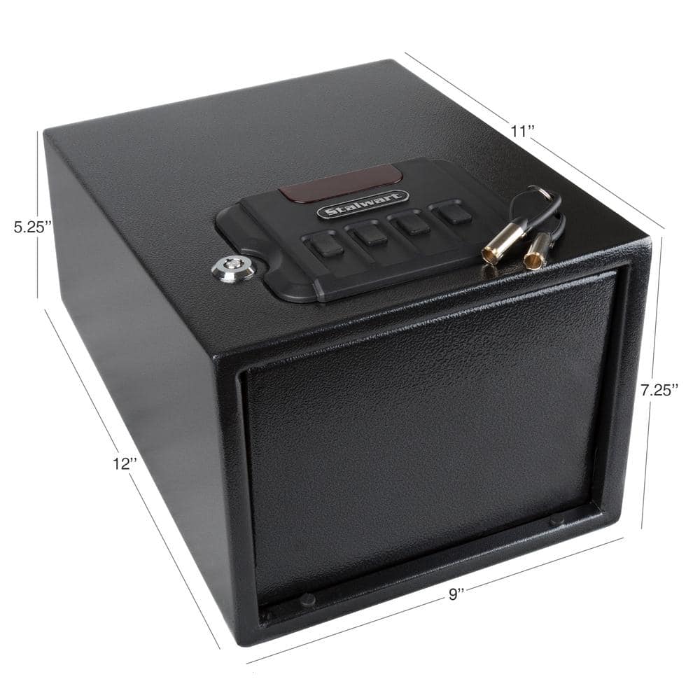 Small Black Steel Digital Gun Safe with Electronic Lock