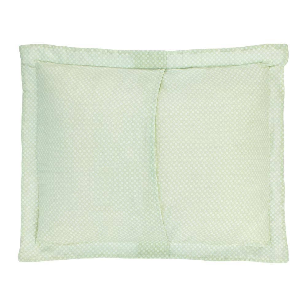 Bedford Green and White Cotton Reversible Quilt Set