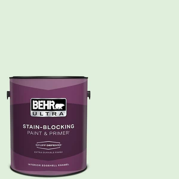 BEHR ULTRA 1 gal. #450C-2 Breath of Spring Extra Durable Eggshell Enamel Interior Paint & Primer